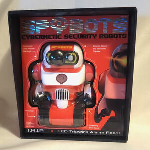 SPYBOTS Cybernetic Security Robots Red T.R.I.P. LED Tripwire Alarm Robot